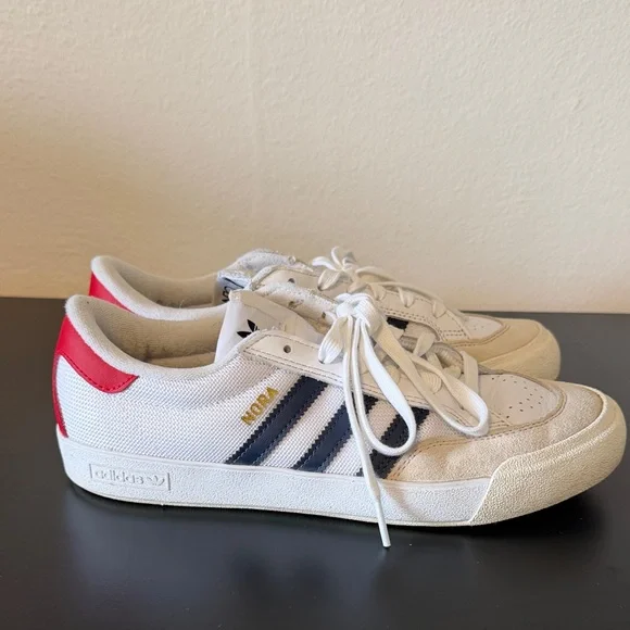Adidas Nora Sneakers with Red and Navy Accents - Picture 1 of 3